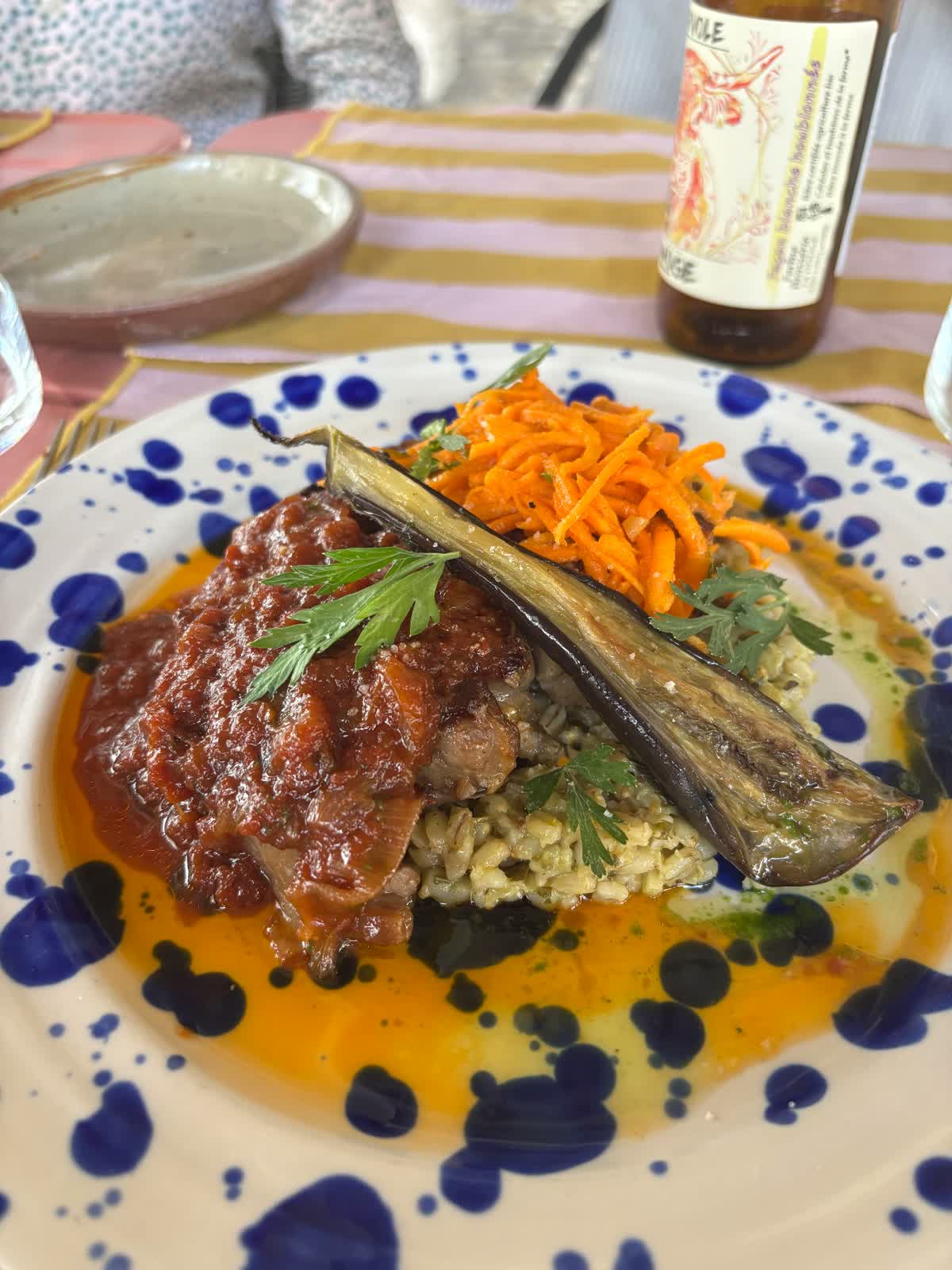 A colourful plate at a local restaurant